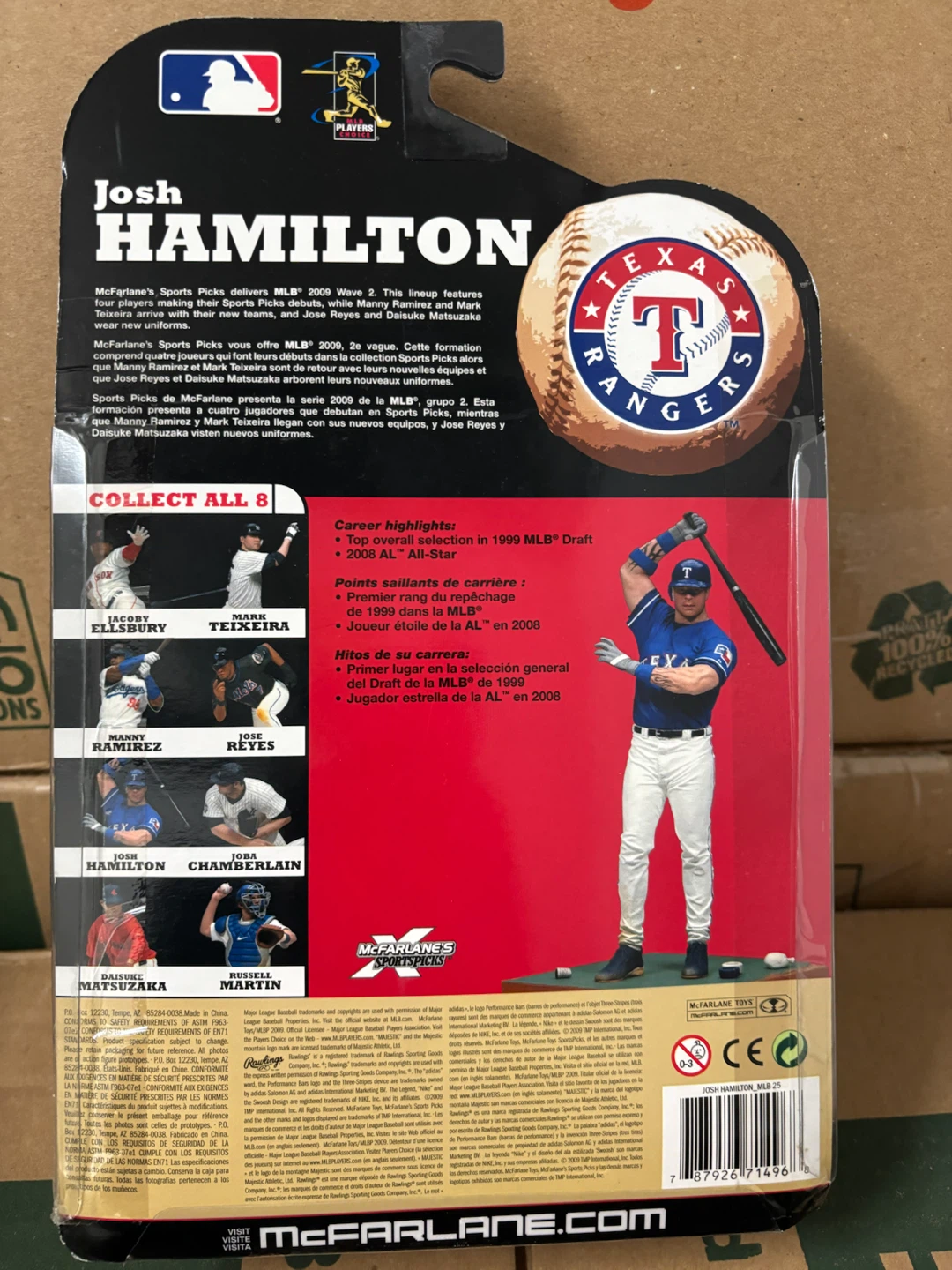 McFarlane Sports Picks Josh Hamilton Figure - photo 2