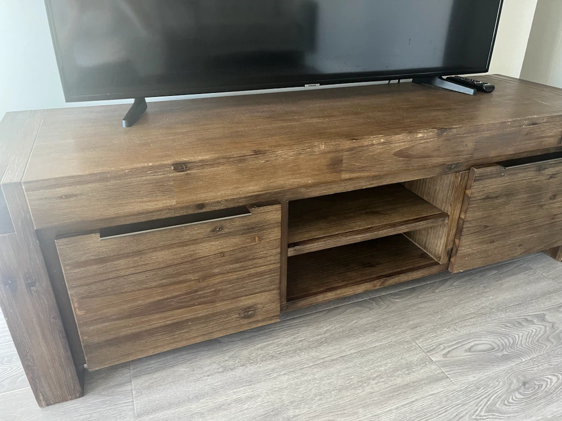 Wood TV Stand / Media Console - photo 2