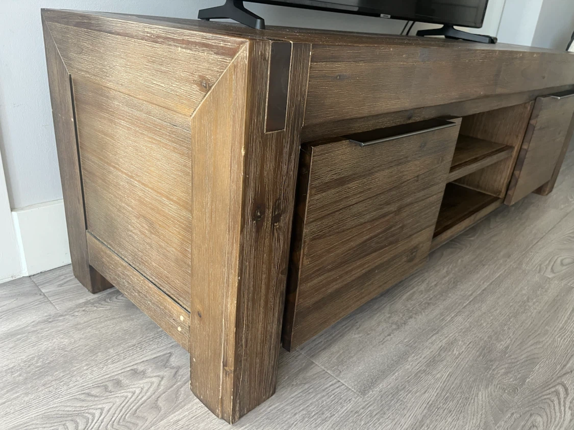 Wood TV Stand / Media Console - photo 3