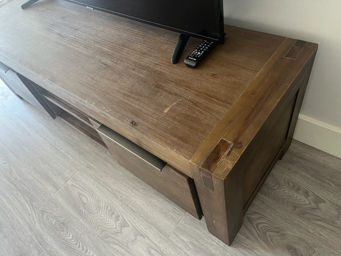 Wood TV Stand / Media Console - photo 4