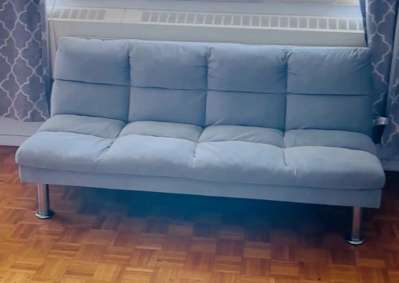 Light Grey Futon Sofa Bed