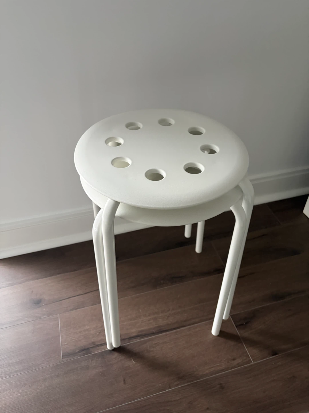 2x IKEA Marius stools