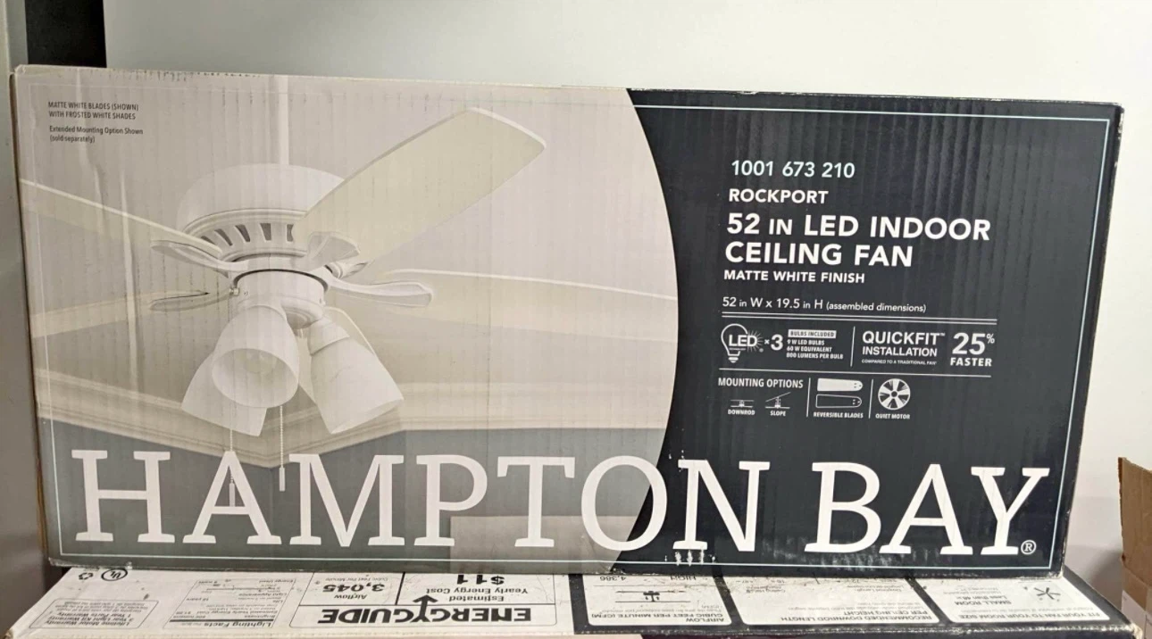 Hampton Bay Glendale 52 inch LED Ceiling Fan