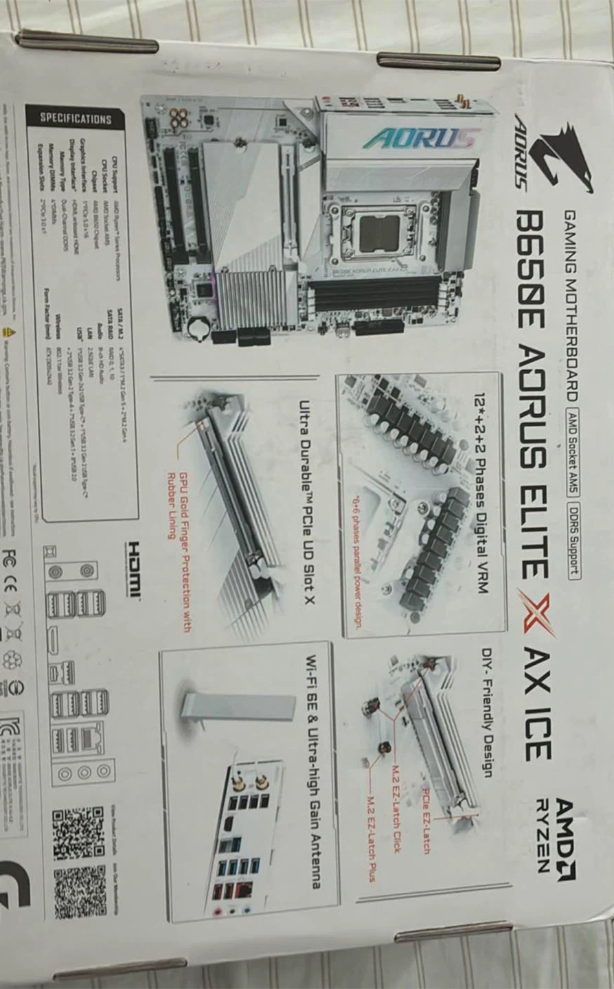 Gigabyte AORUS B650E Elite X AX ICE Gaming Motherboard - photo 2