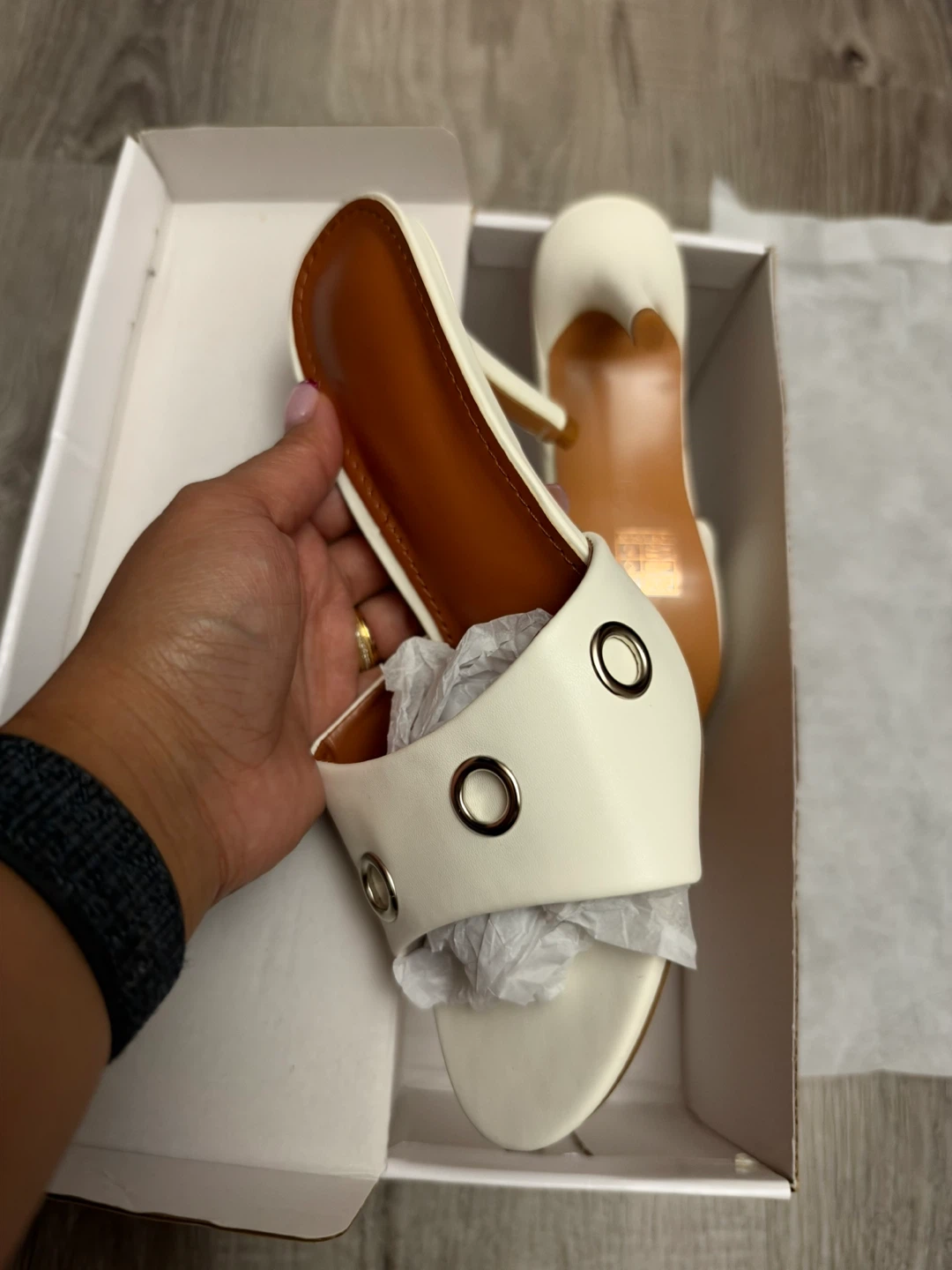 White High Heel Mules - photo 3