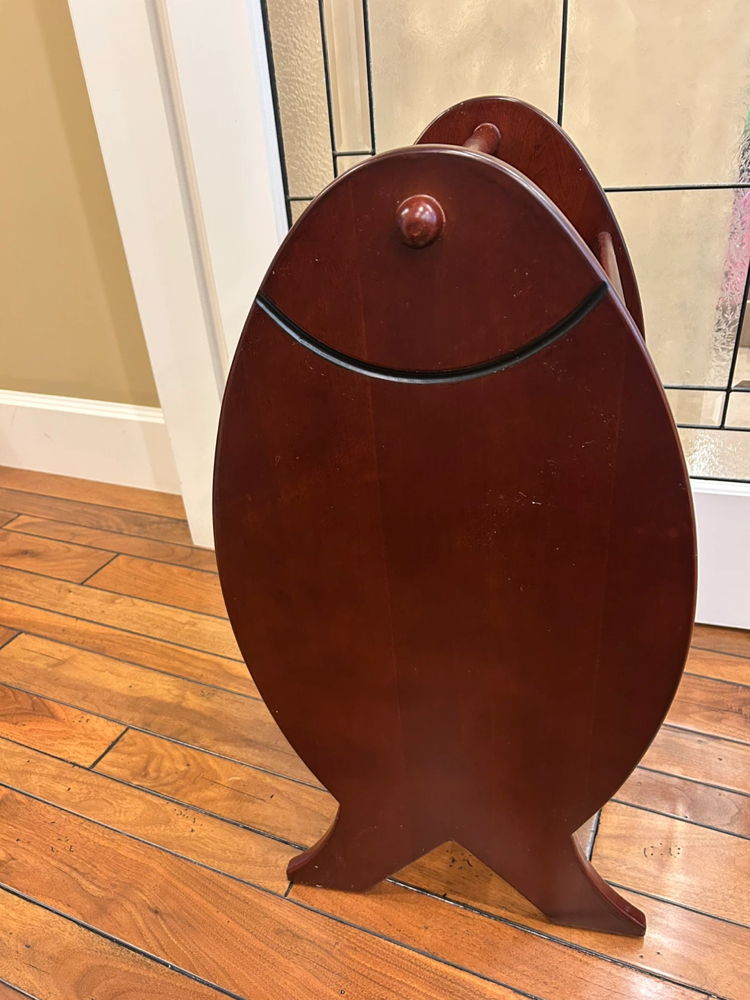 Solid Hardwood Fish-Shaped Magazine Rack - photo 3