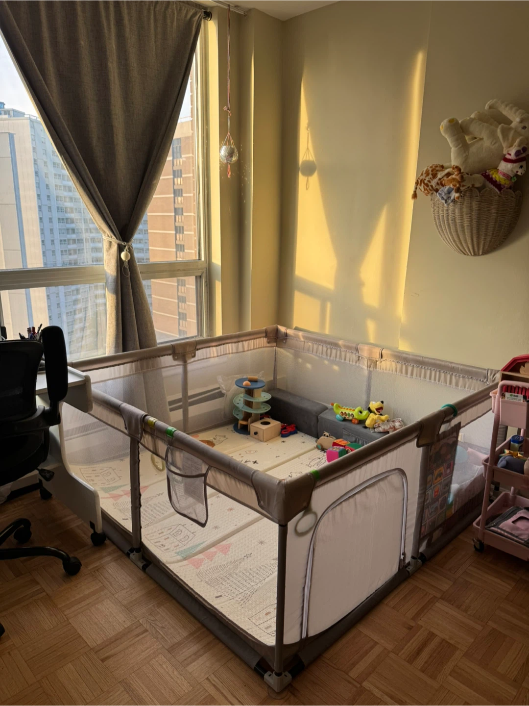 Baby Playpen with Floor Mat