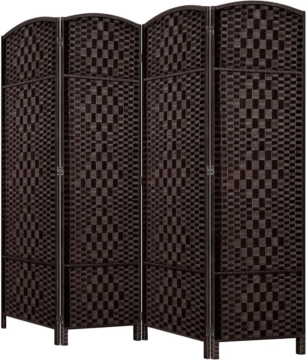 4-Panel Woven Room Divider (NEW)