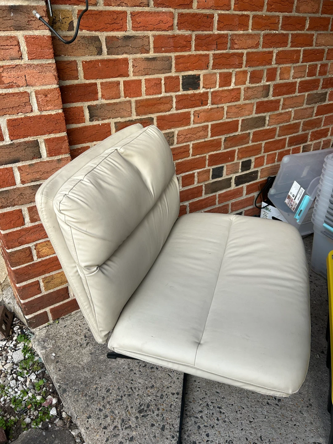 White Swivel Accent Chair
