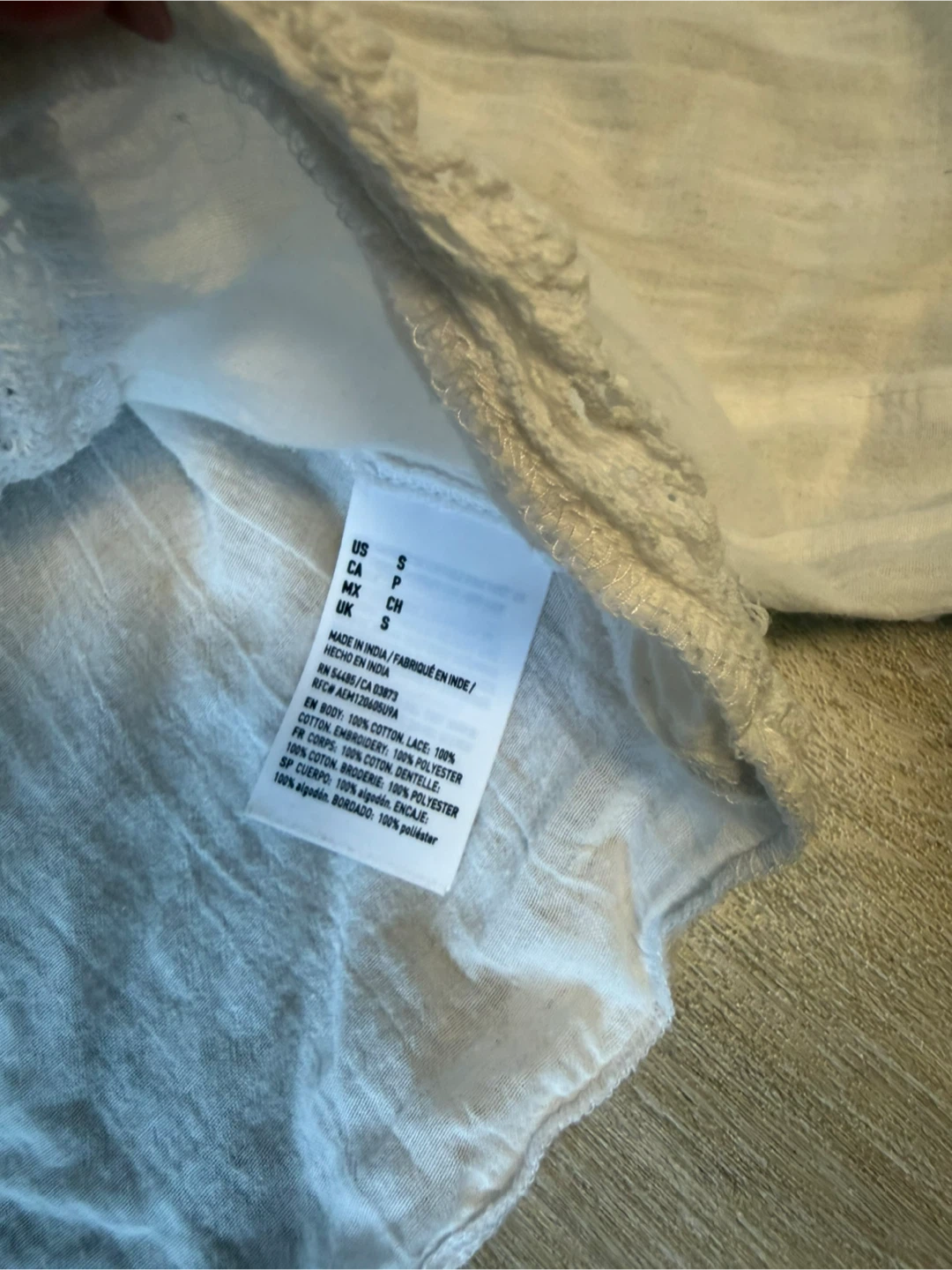 American Eagle White Lace Detail Top Small - photo 3