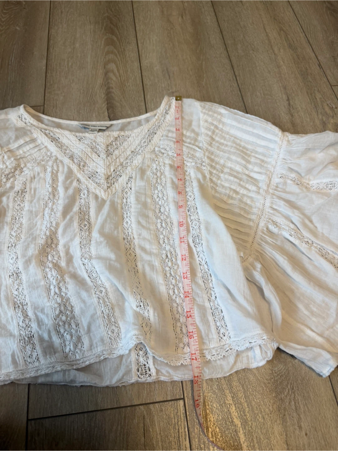 American Eagle White Lace Detail Top Small - photo 5