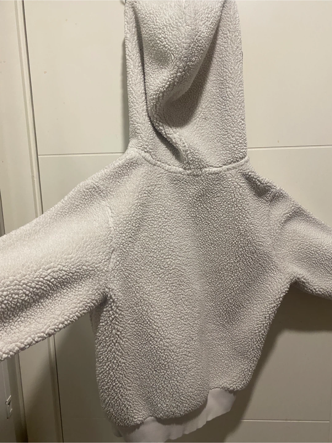 Ralph Lauren White Sherpa Hoodie
