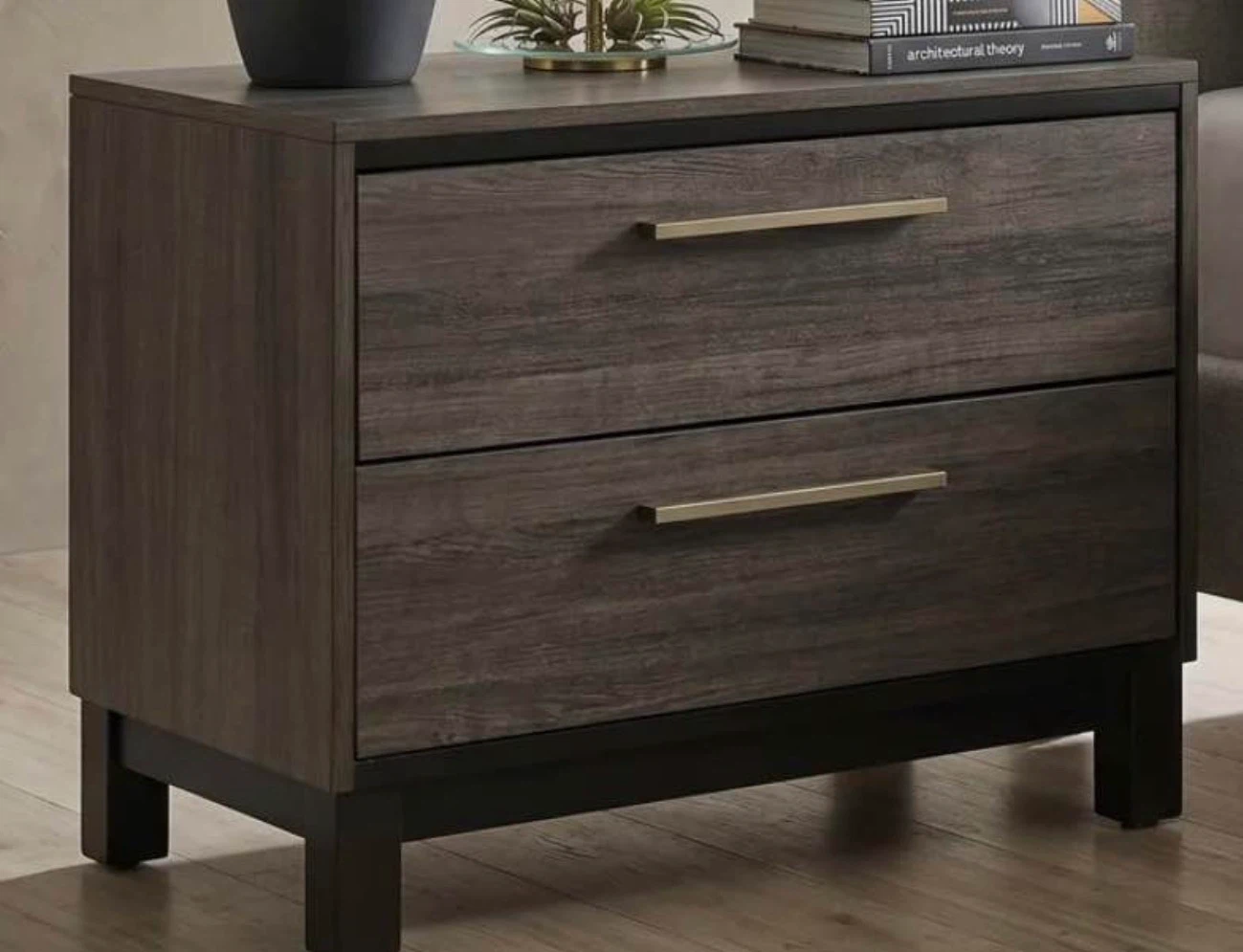 Modern Bedroom Set - Bed Frame, Dresser, and Nightstands
