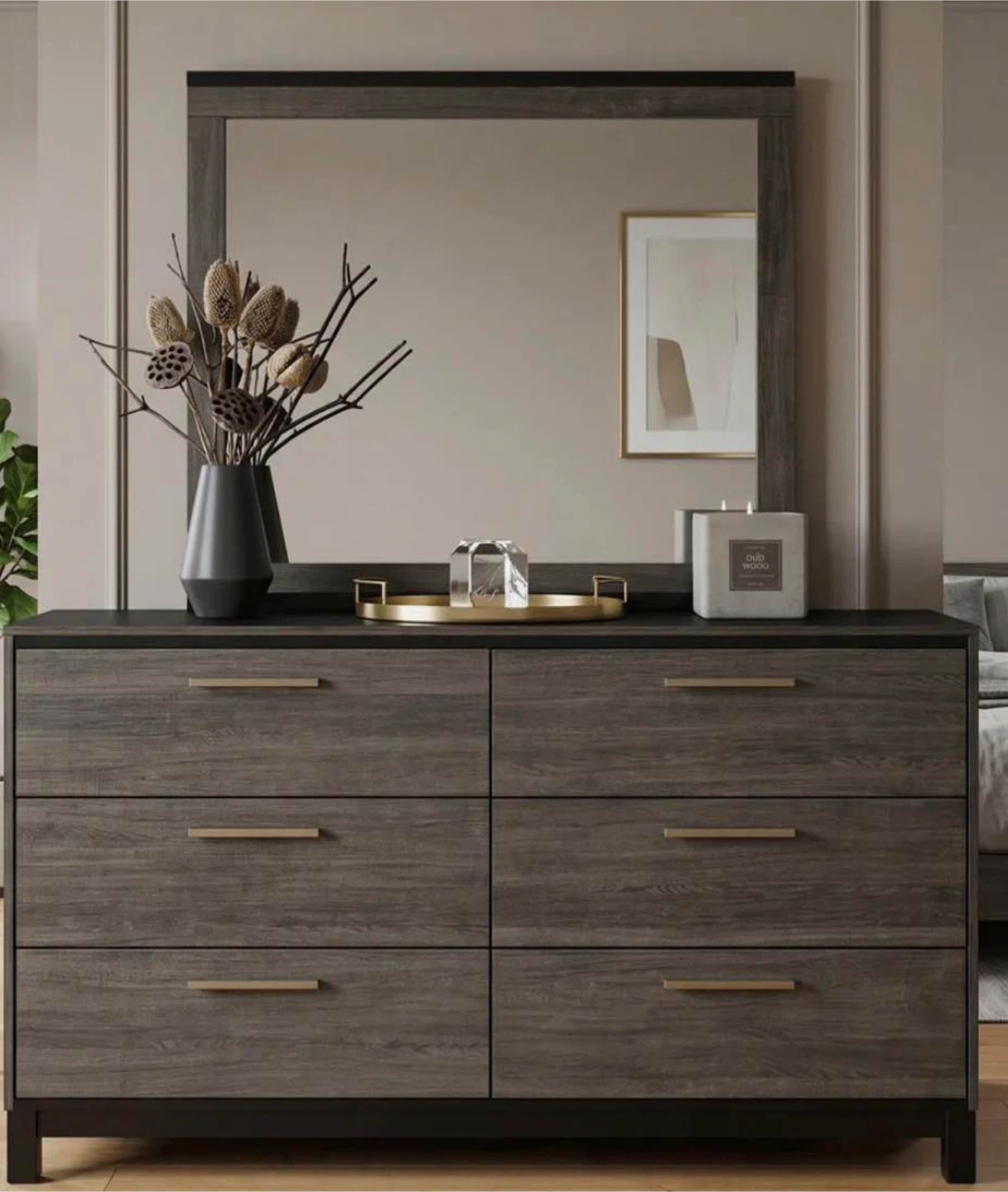 Modern Bedroom Set - Bed Frame, Dresser, and Nightstands - photo 3