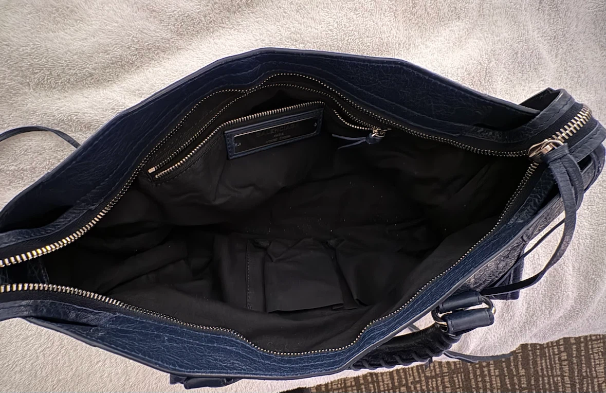 Balenciaga Navy Blue Classic City Handbag - photo 3