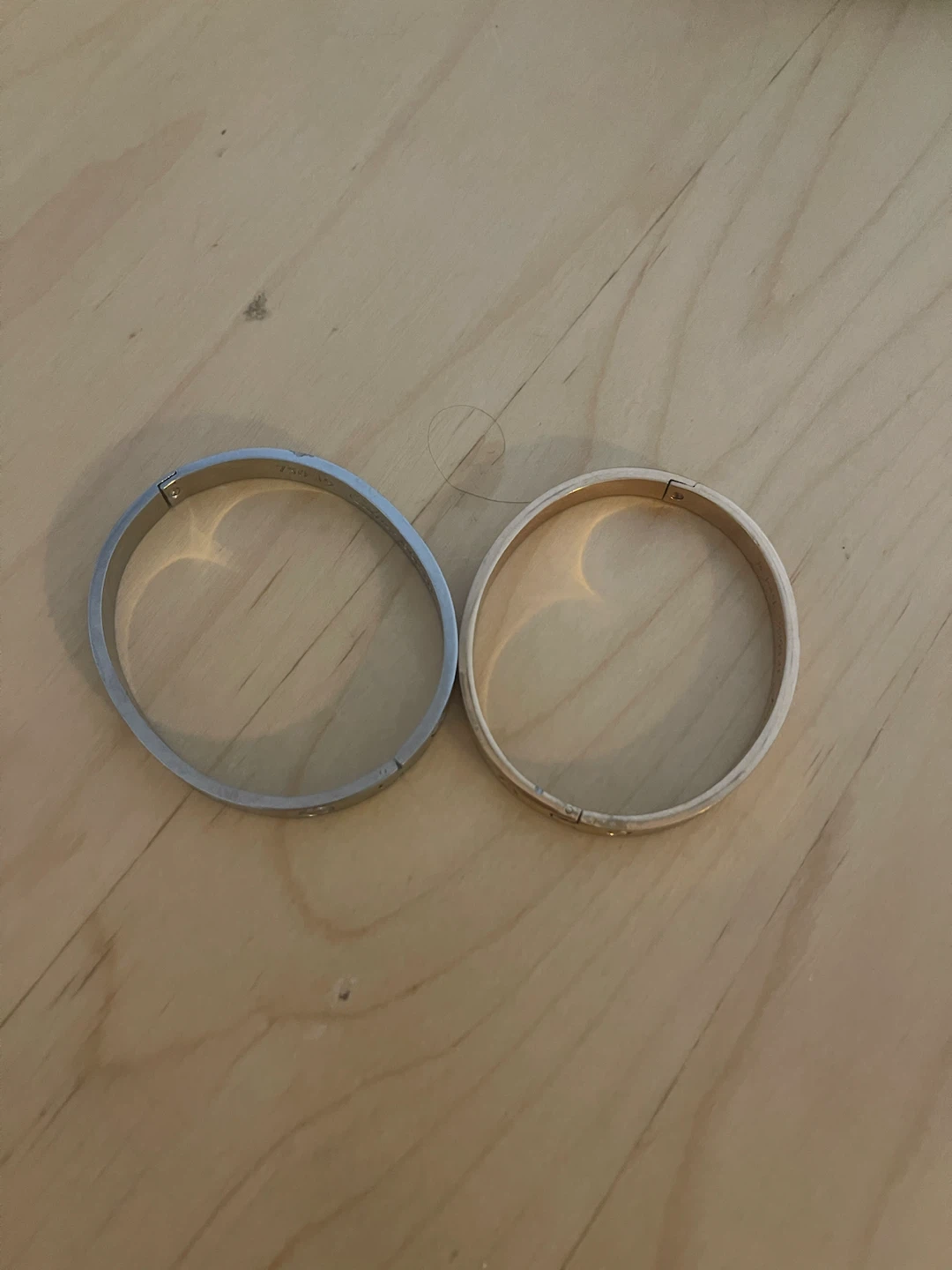 Two Cartier Style Bangle Bracelets