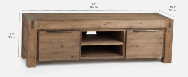 Wood TV Stand / Media Console - photo 5