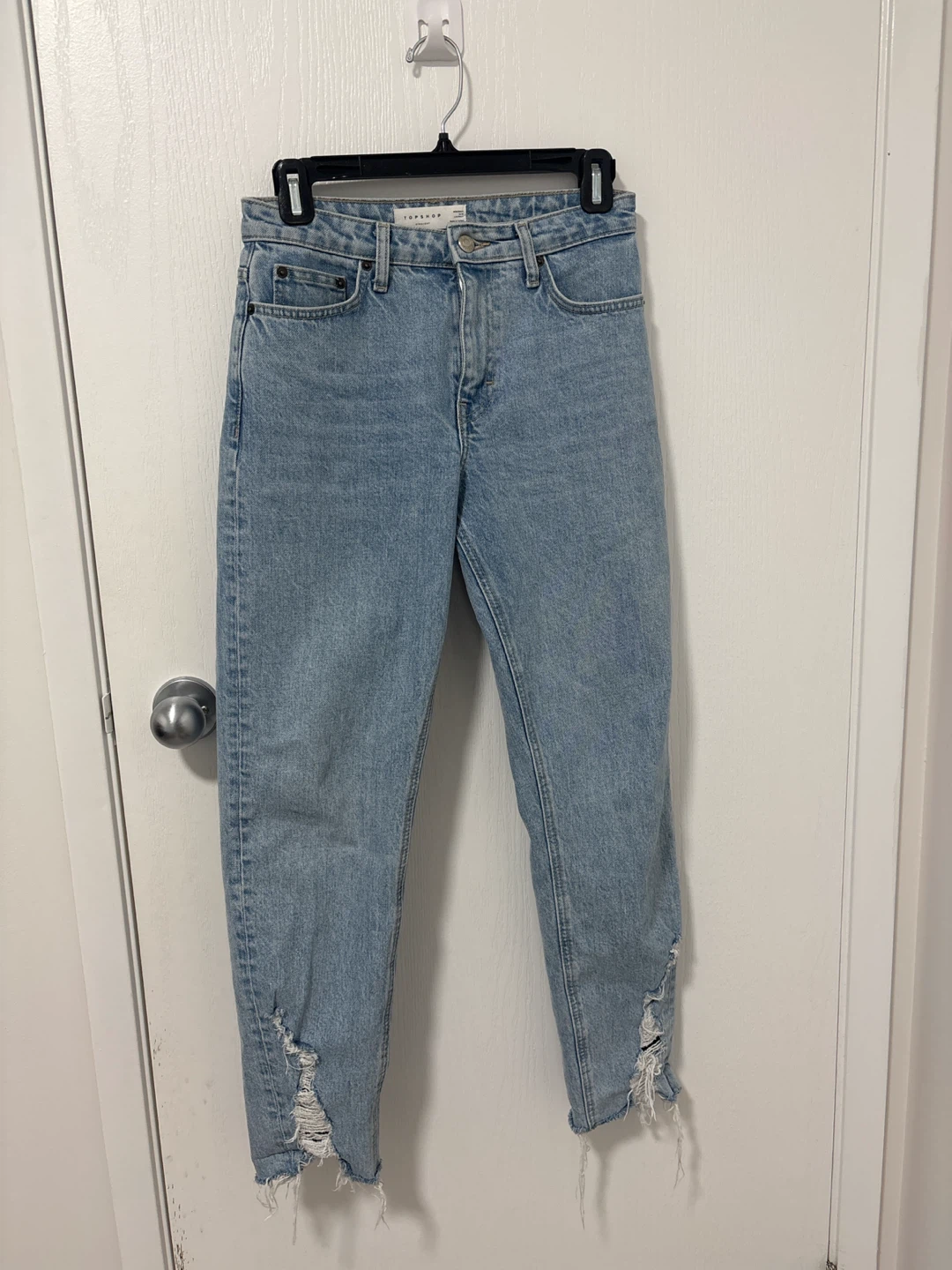 Topshop Straight Leg Jeans