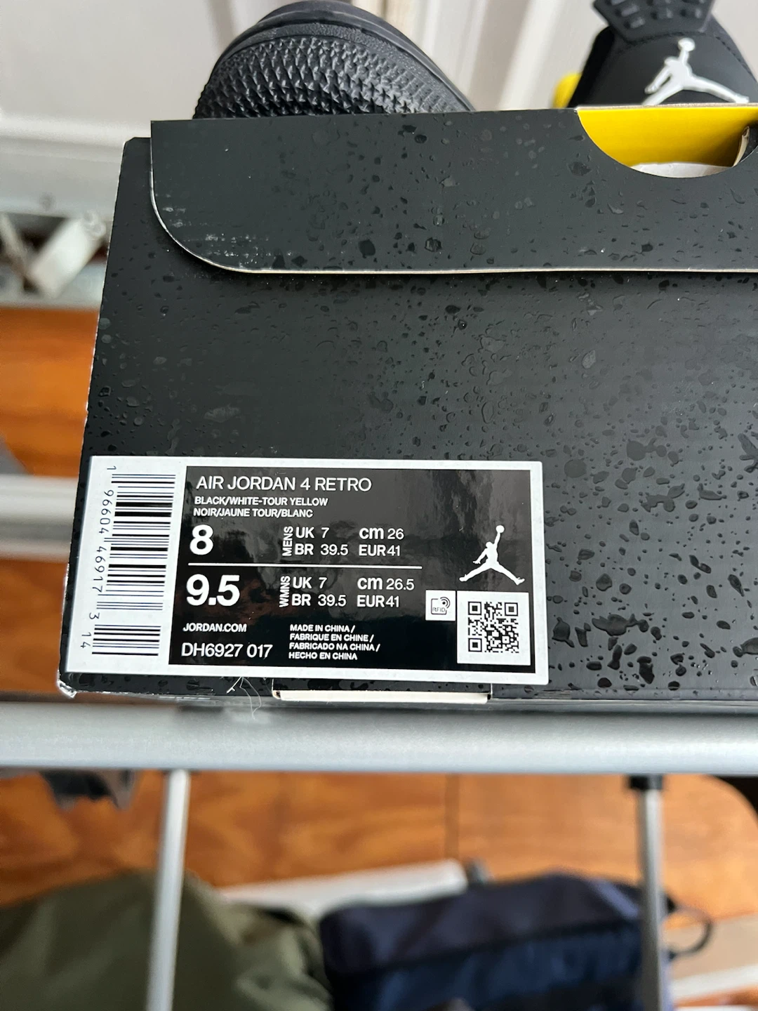 Air Jordan 4 Retro Black/Tour Yellow - photo 3