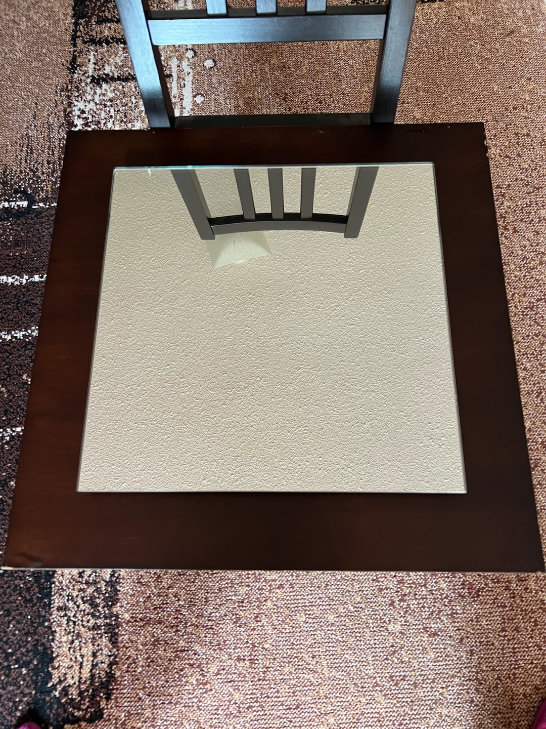 Dark Brown Wooden Mirror