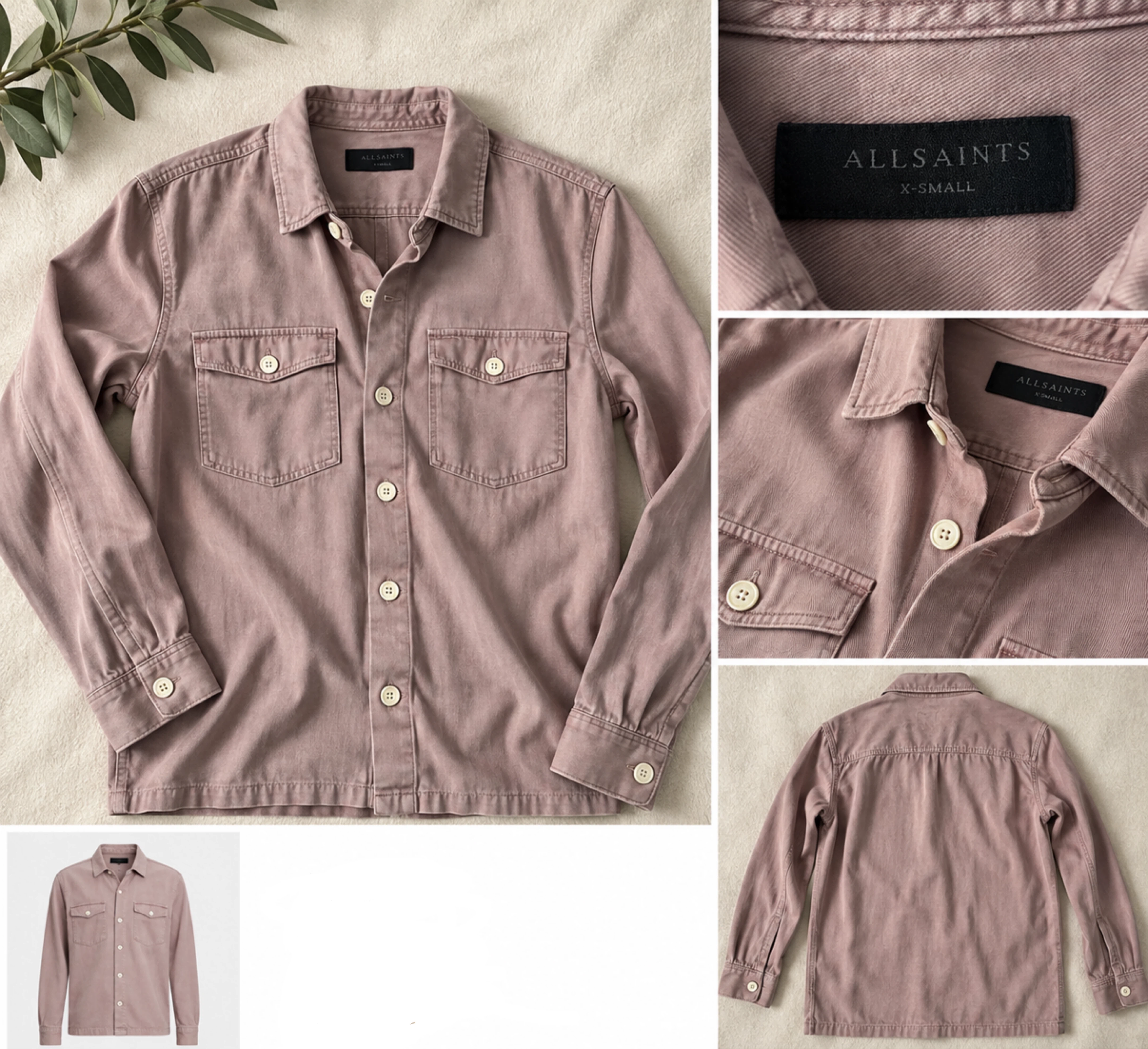 AllSaints Spotter Slim Fit Overshirt