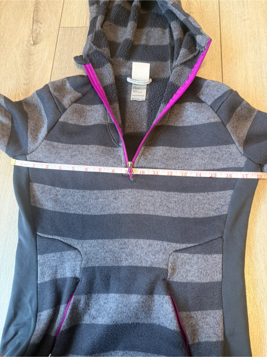 Avalanche Women's Small Striped Fleece Zipper - photo 4