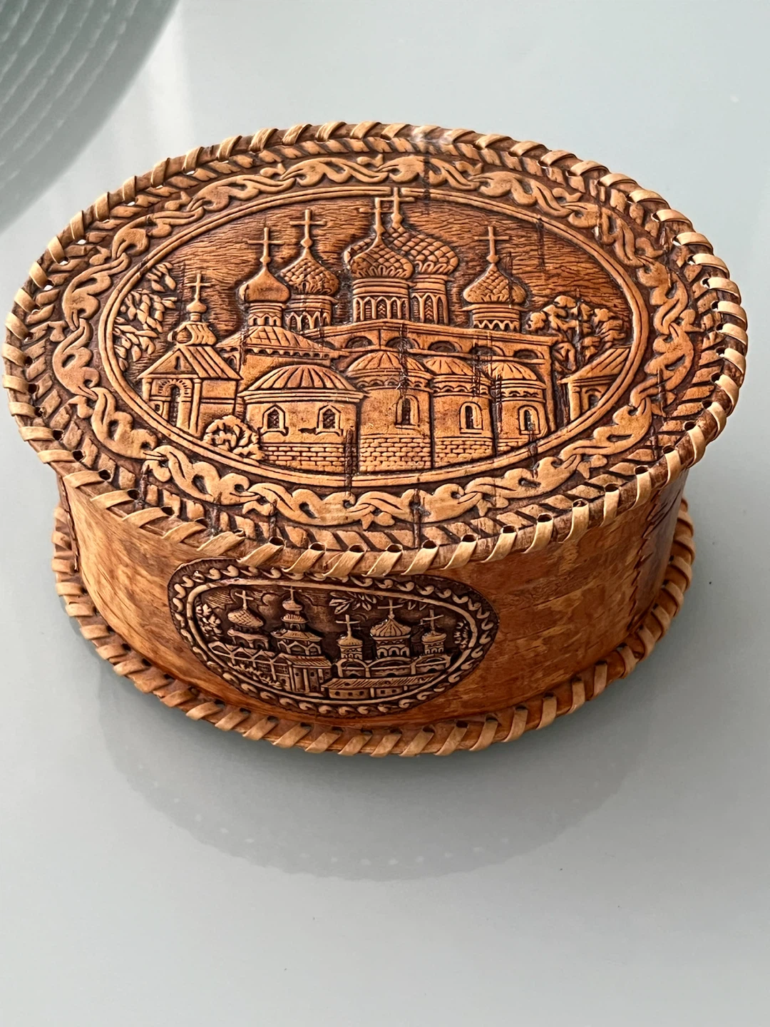 Handcrafted Birch Bark Keepsake Box