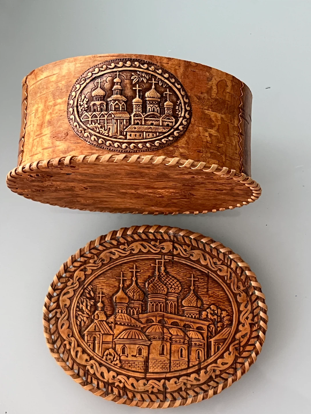 Handcrafted Birch Bark Keepsake Box - photo 2