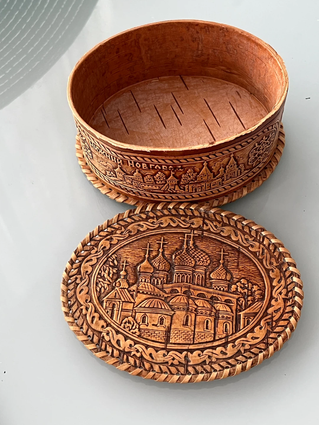 Handcrafted Birch Bark Keepsake Box - photo 3
