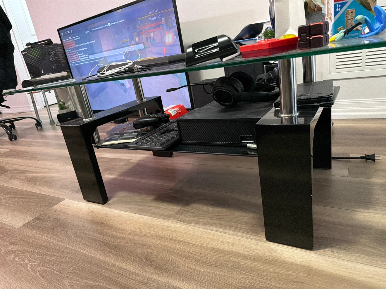 Black and Glass Coffee Table - photo 3