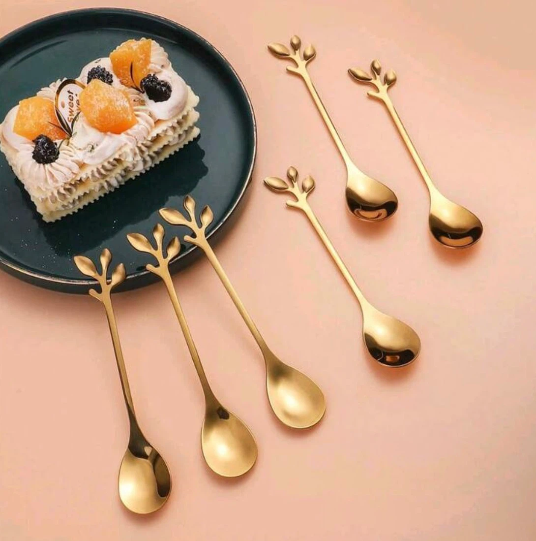 Gold tone coffee spoons