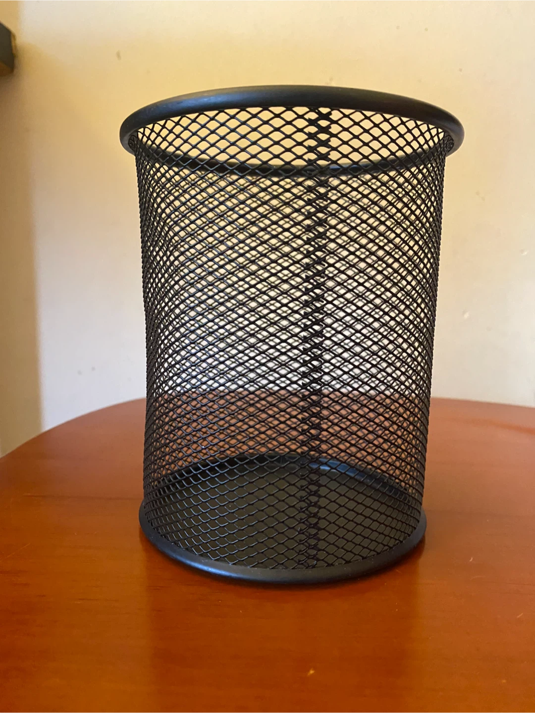 Black Mesh Pencil Cup