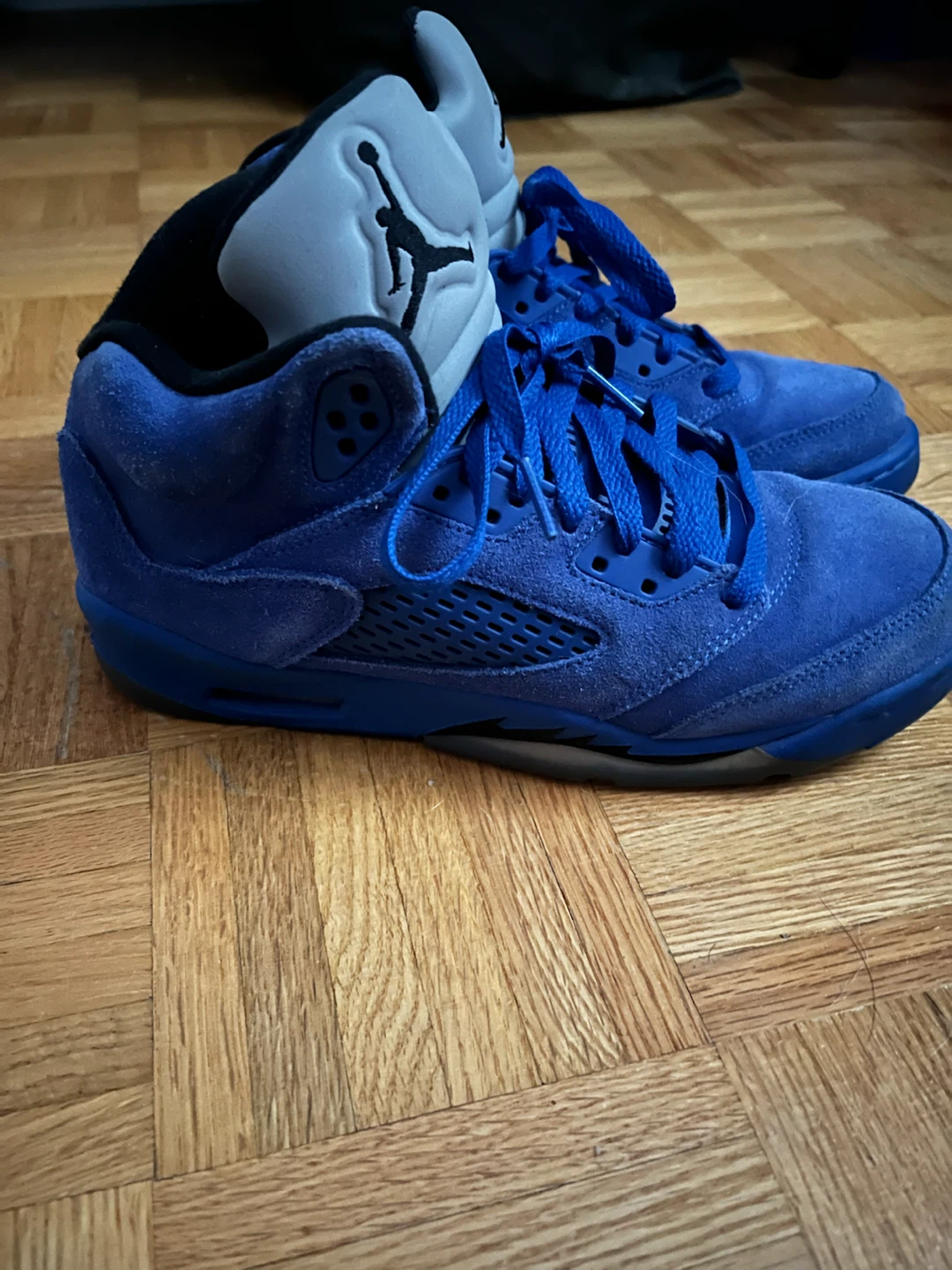 Jordan 5 Retro Blue Suede - Youth Size 6Y - photo 2