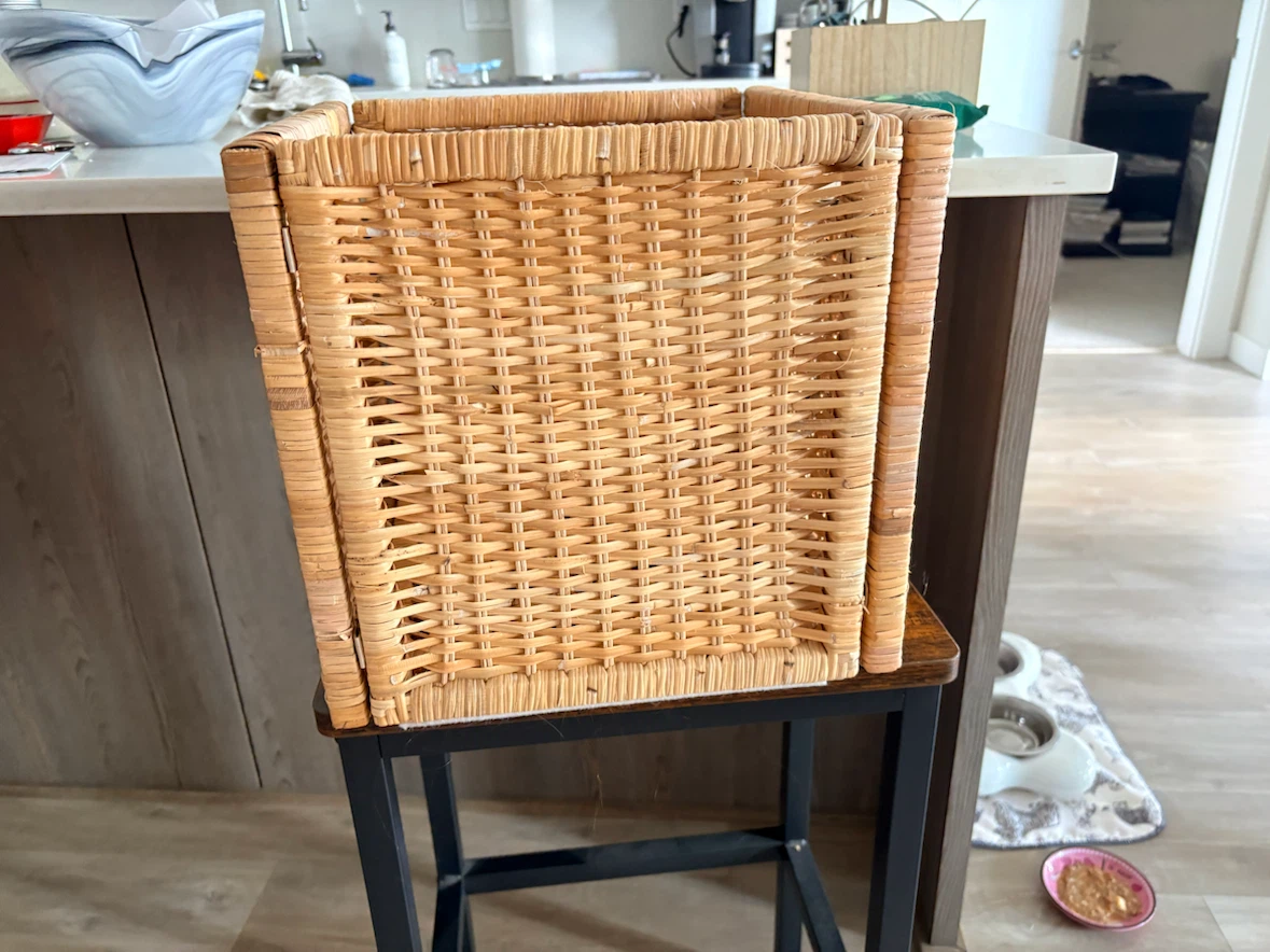 Two IKEA BRANAS Rattan Baskets - photo 2