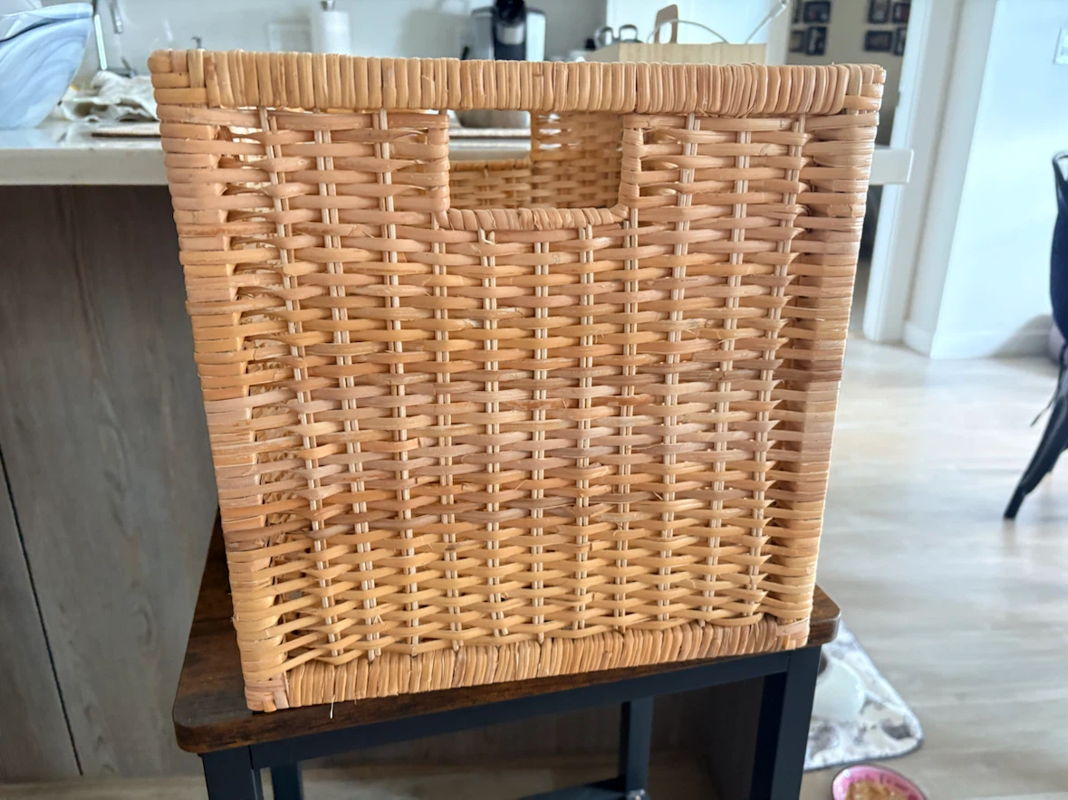 Two IKEA BRANAS Rattan Baskets - photo 3