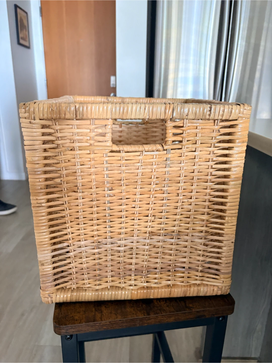 Two IKEA BRANAS Rattan Baskets - photo 4