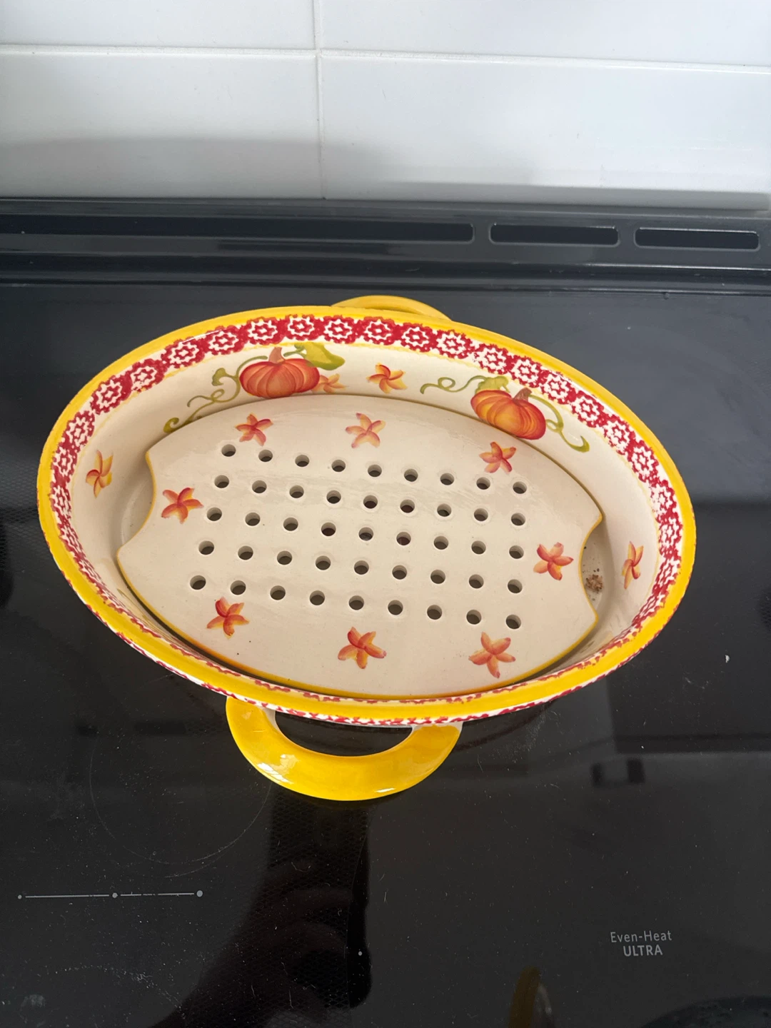 Temp-tations Pumpkin Pattern Oval Baking Dish with Lid - photo 3