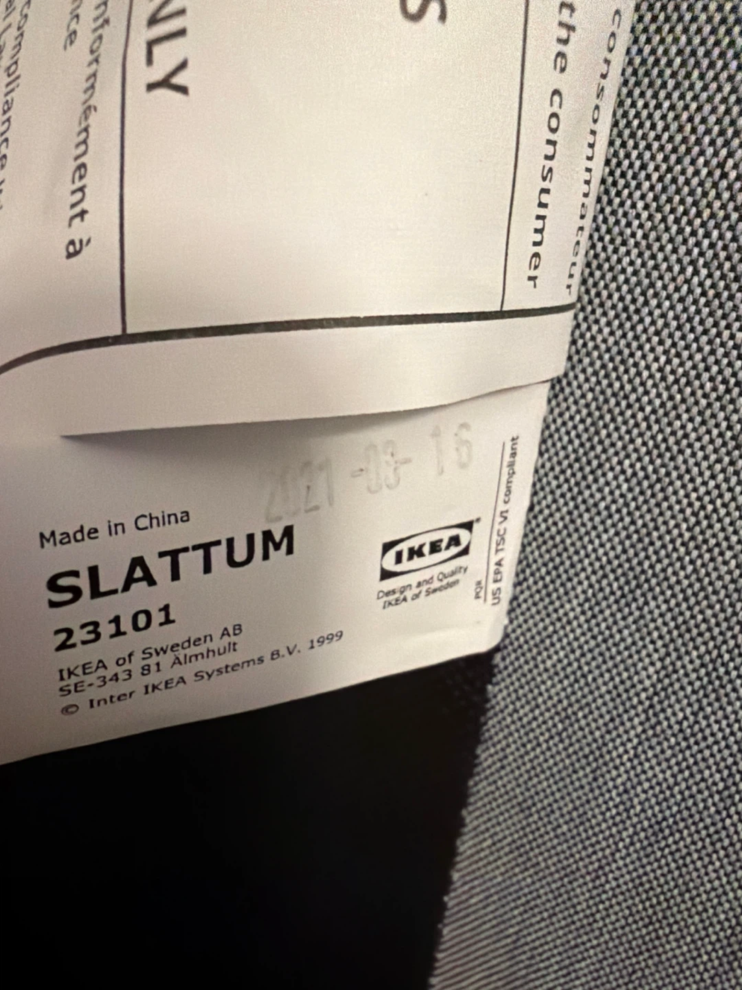 IKEA SLATTUM Queen Upholstered Bed Frame - photo 4