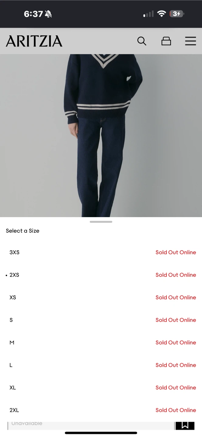 Aritzia Millennium Sweater Knit Sweater Navy Blue - photo 5