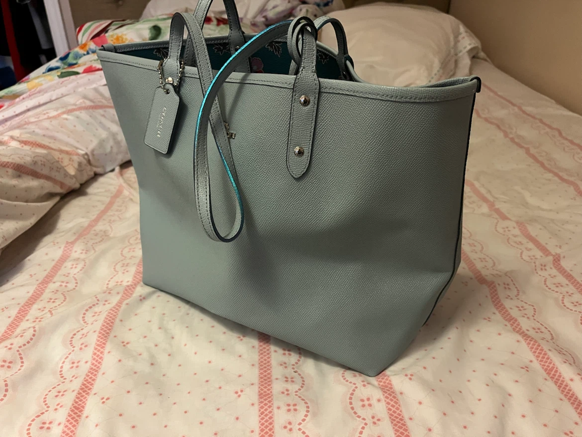 Light Blue Coach Reversible Tote Bag - photo 2