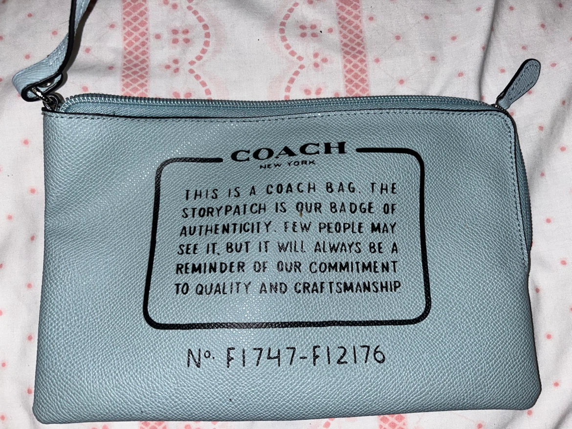 Light Blue Coach Reversible Tote Bag - photo 3