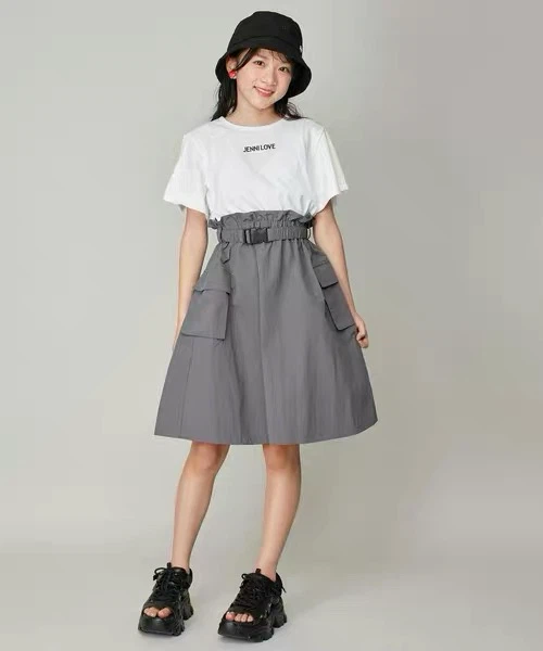 JENNI LOVE Flocked Patchwork Faux Two-Piece Short-Sleeve Dress - photo 3