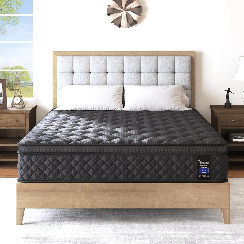 King Hybrid Mattress, 10 Inch Euro Top Medium Firm - photo 2