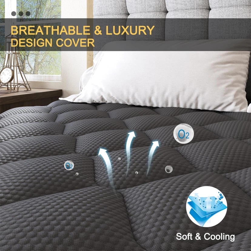King Hybrid Mattress, 10 Inch Euro Top Medium Firm - photo 4