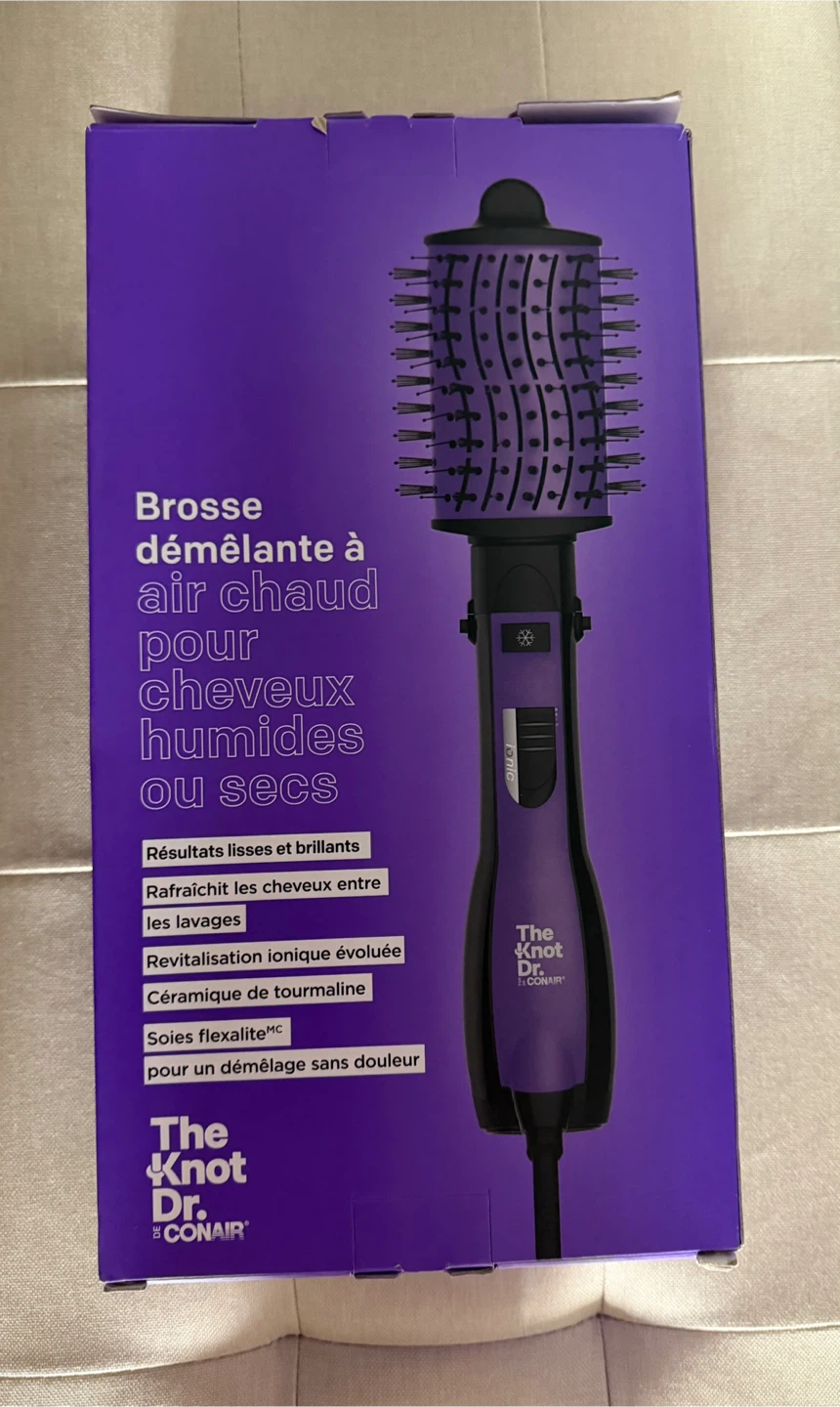 The Knot Dr Detangling Hot Air Brush Wet/ Dry Styler - photo 3