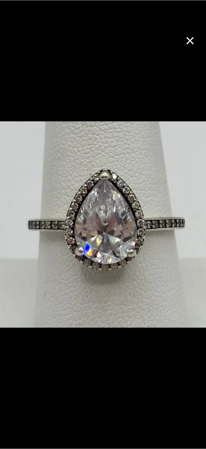 Pandora S925 ALE 52 Pear-Shaped Ring - photo 5