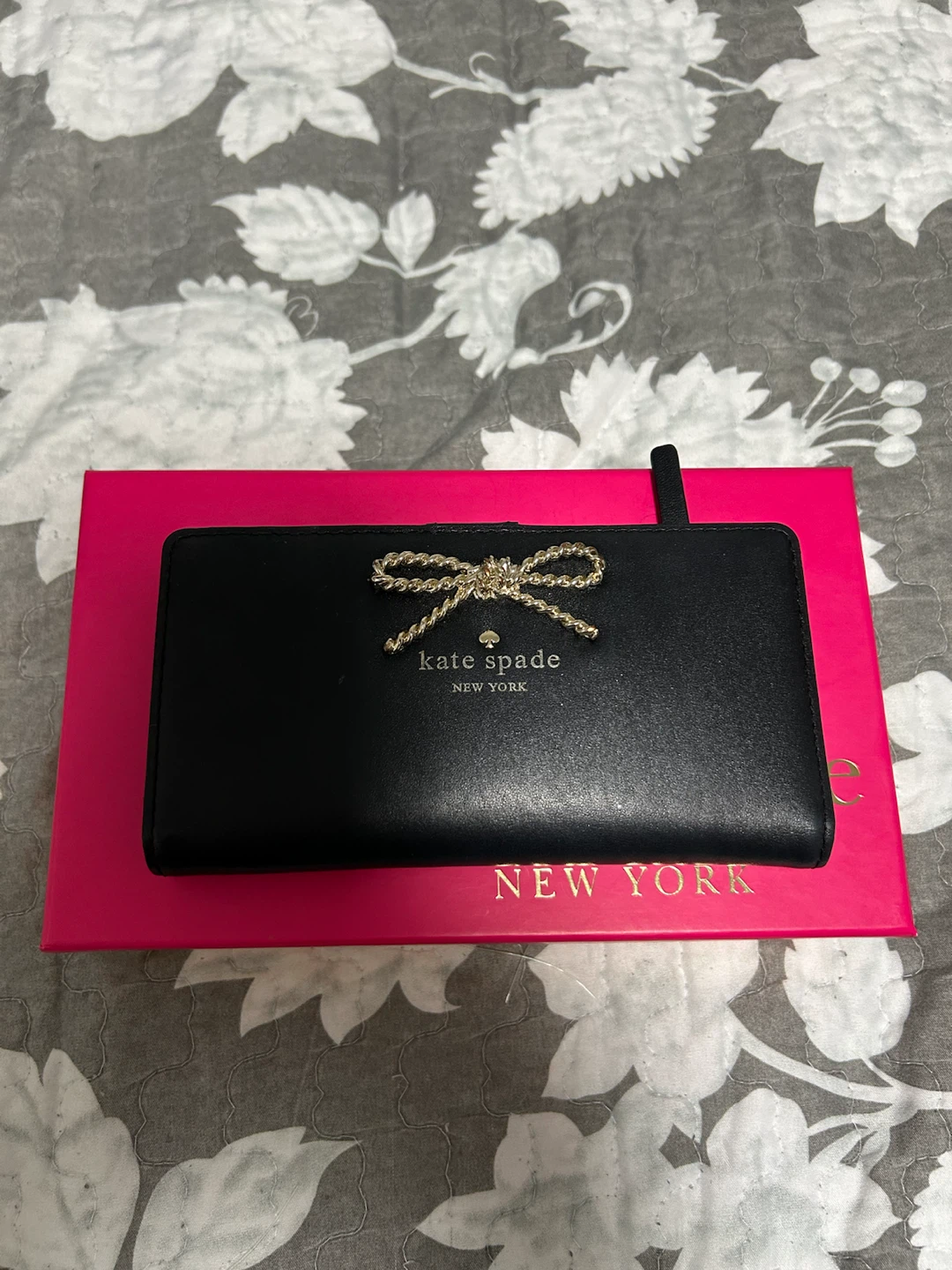 Kate Spade New York Black Bow Wallet