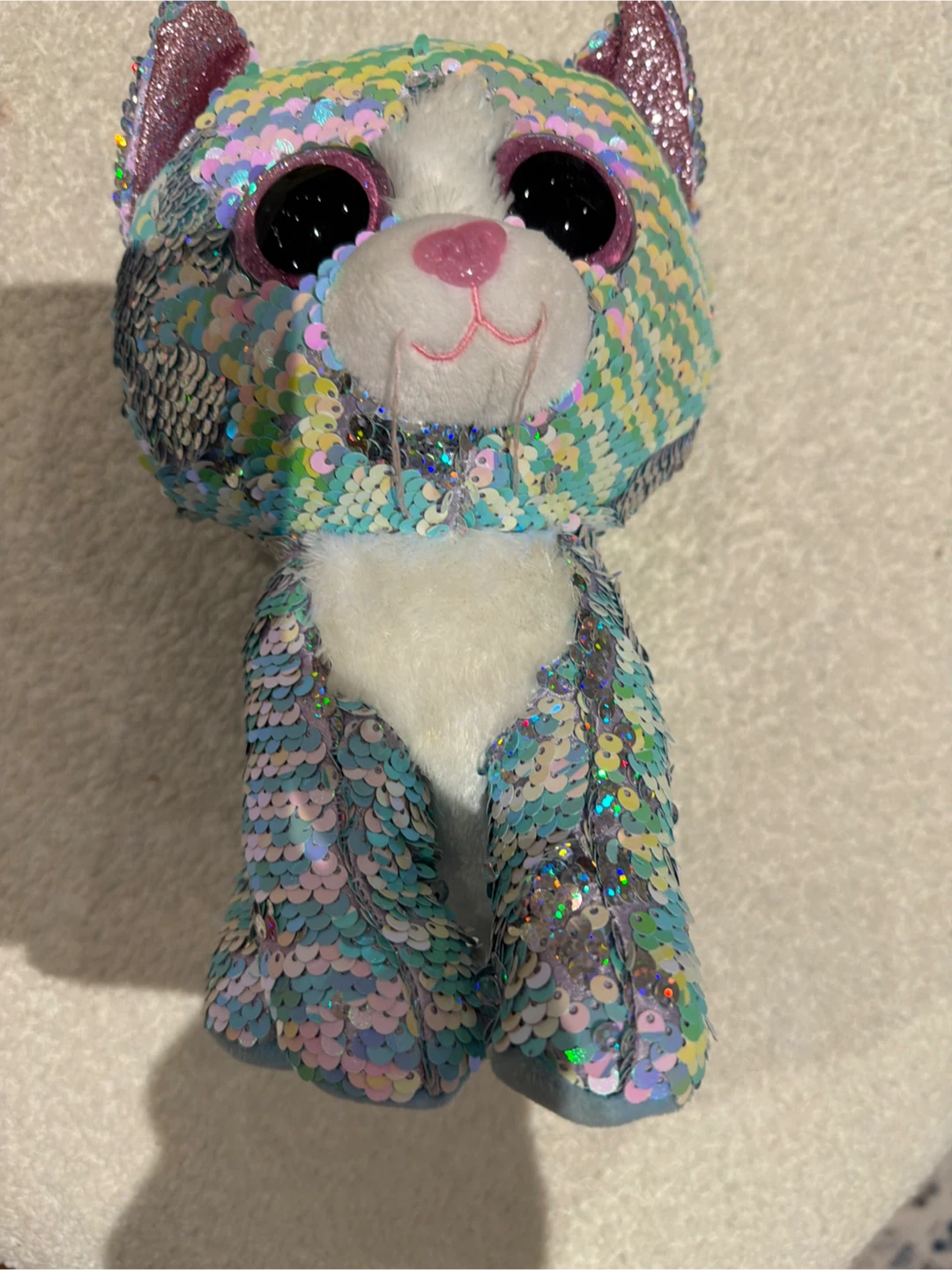 Ty Beanie Boos Sequin Cat Plush