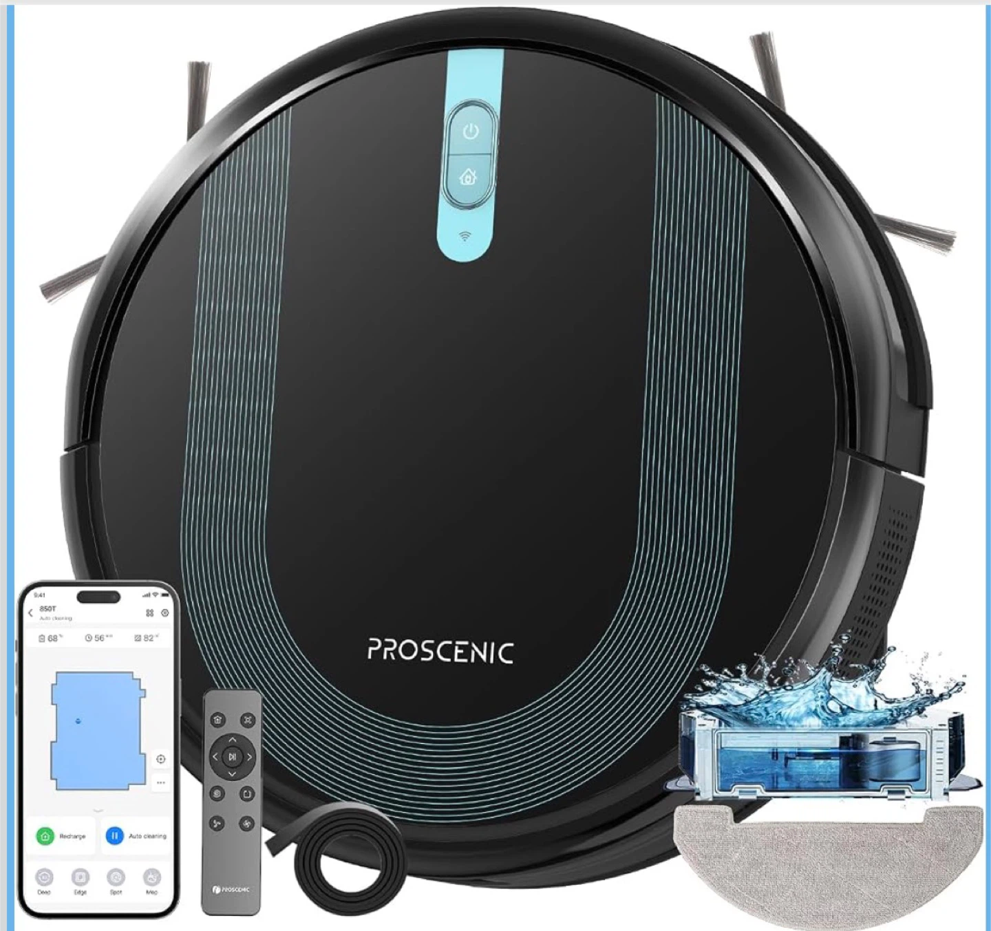 Proscenic 850T 2-in-1 Robot Vacuum Cleaner
