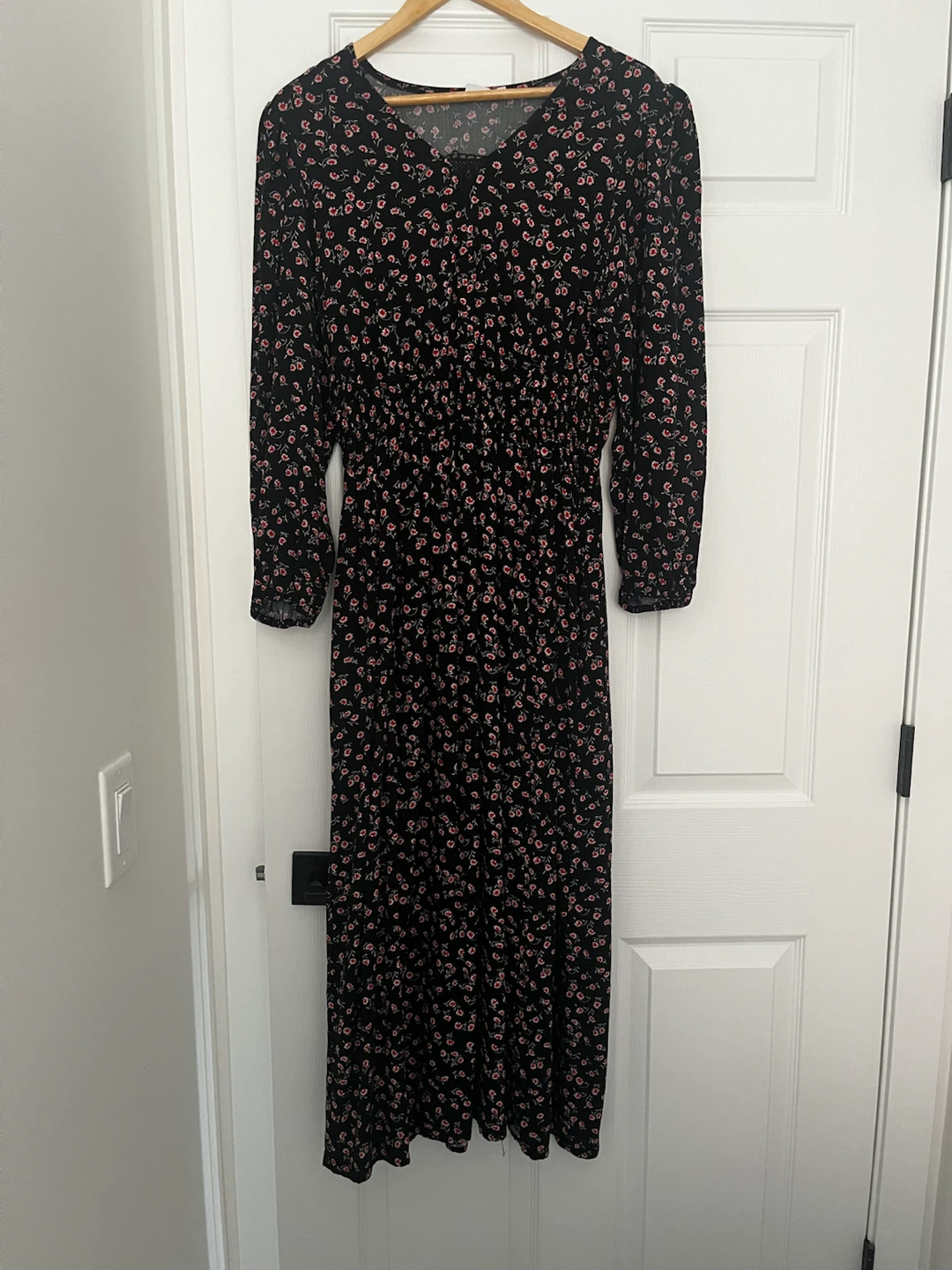 Black Floral Maxi Dress - photo 2